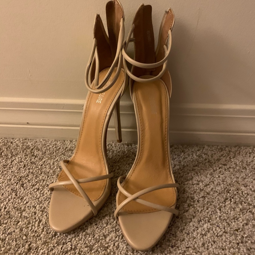 Strappy Nude Heels